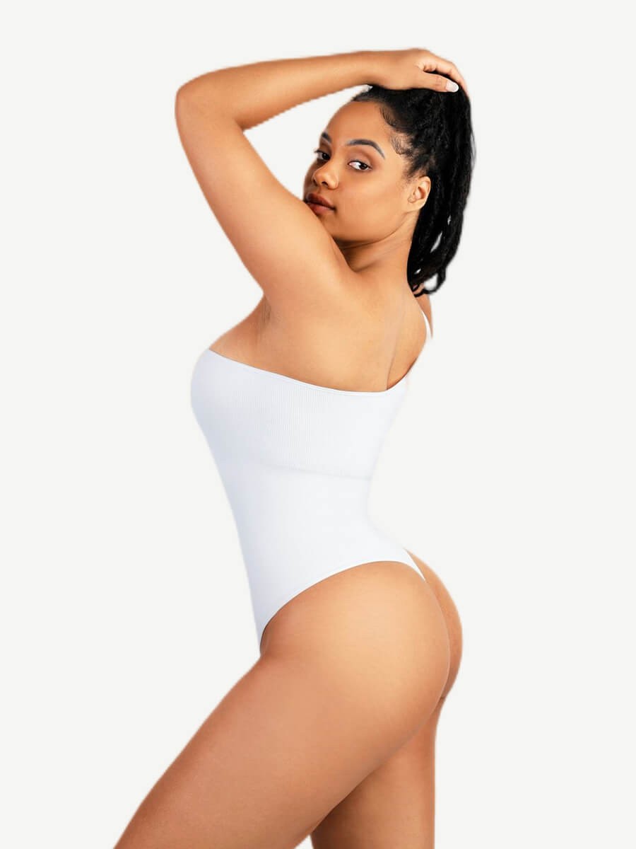 One-Shoulder Seamless Waist Sculpting Tummy Control Body Bodysuit