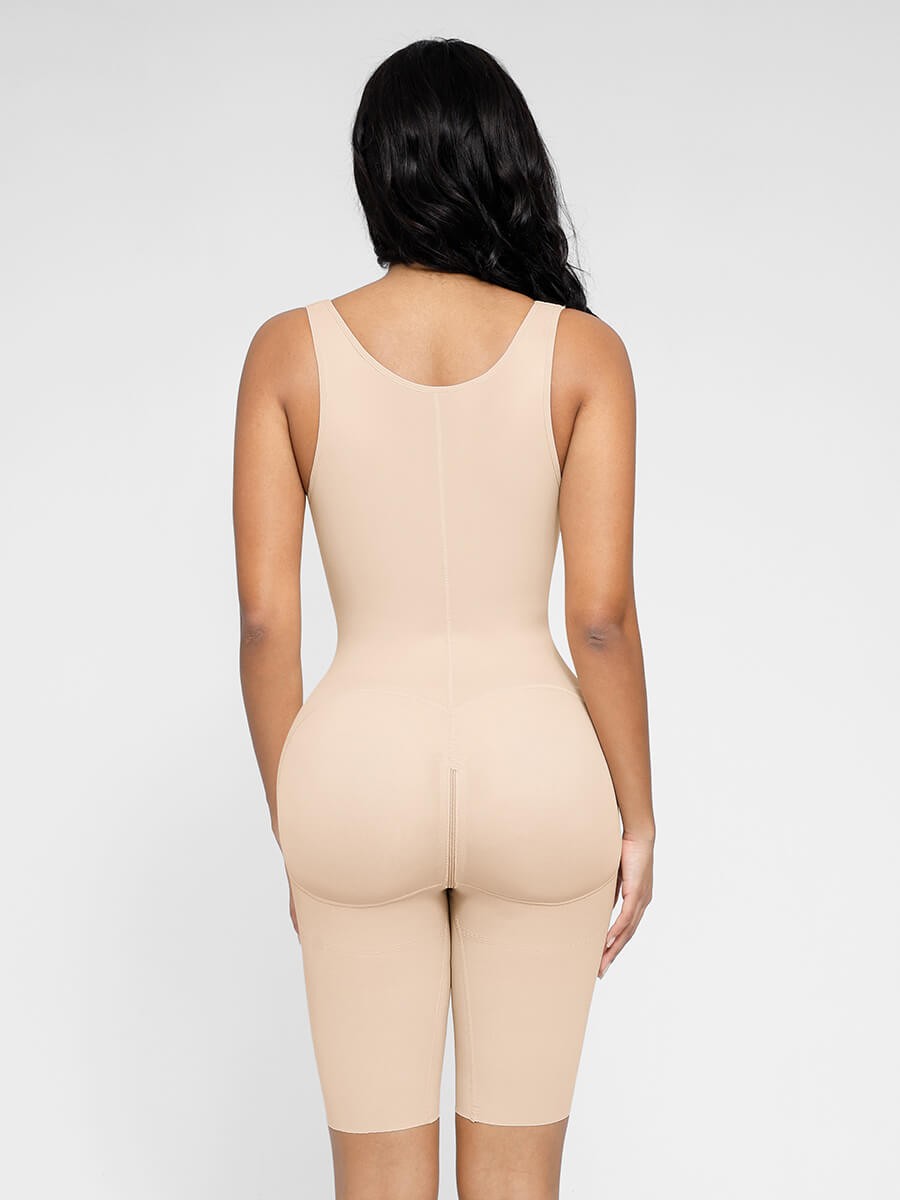 Fashion Post-Operative Breast-Covering Side-Zip One-Piece Bodysuit