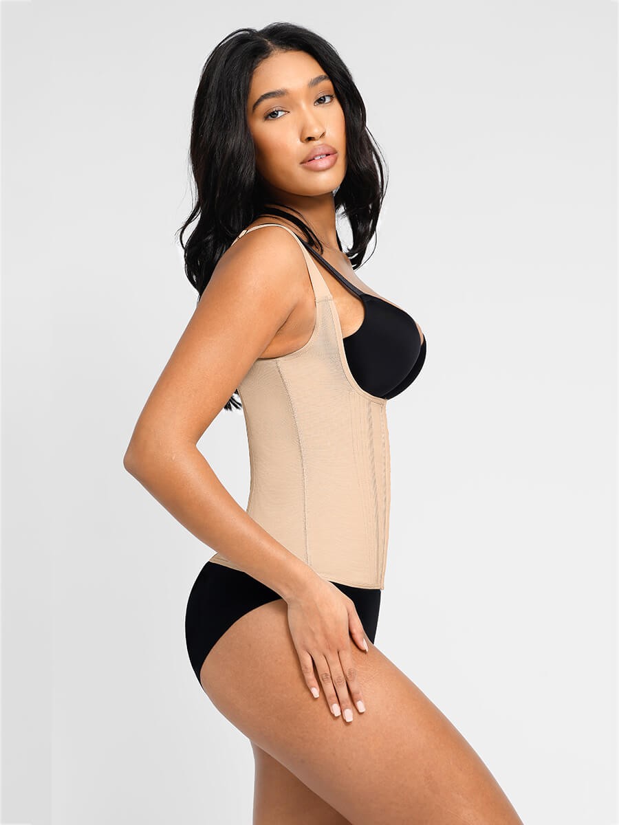 13 Built-in Steel Bone U-shaped Chest Support Waist Trainer Vest