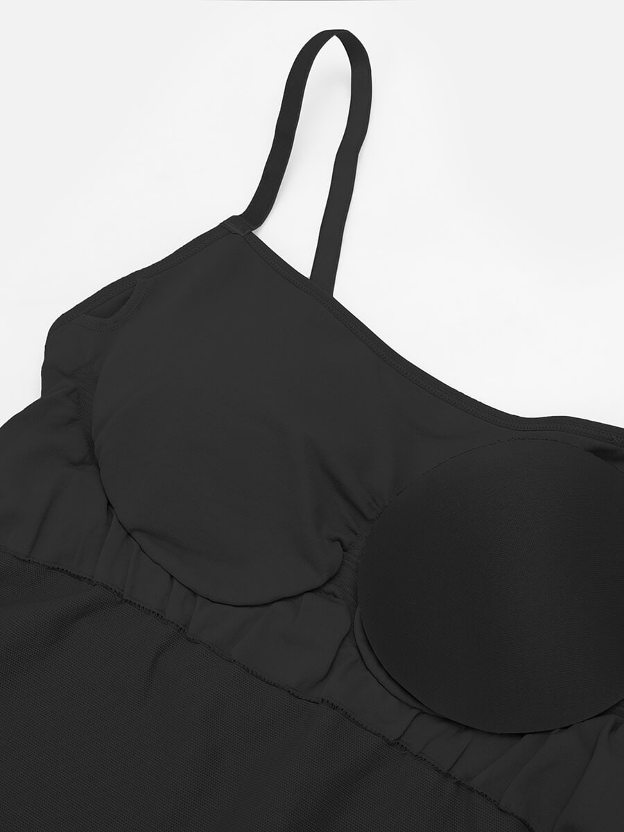 Seamless Waist and Abdomen Shaping Shapewear Bodysuit with Adjustable Straps