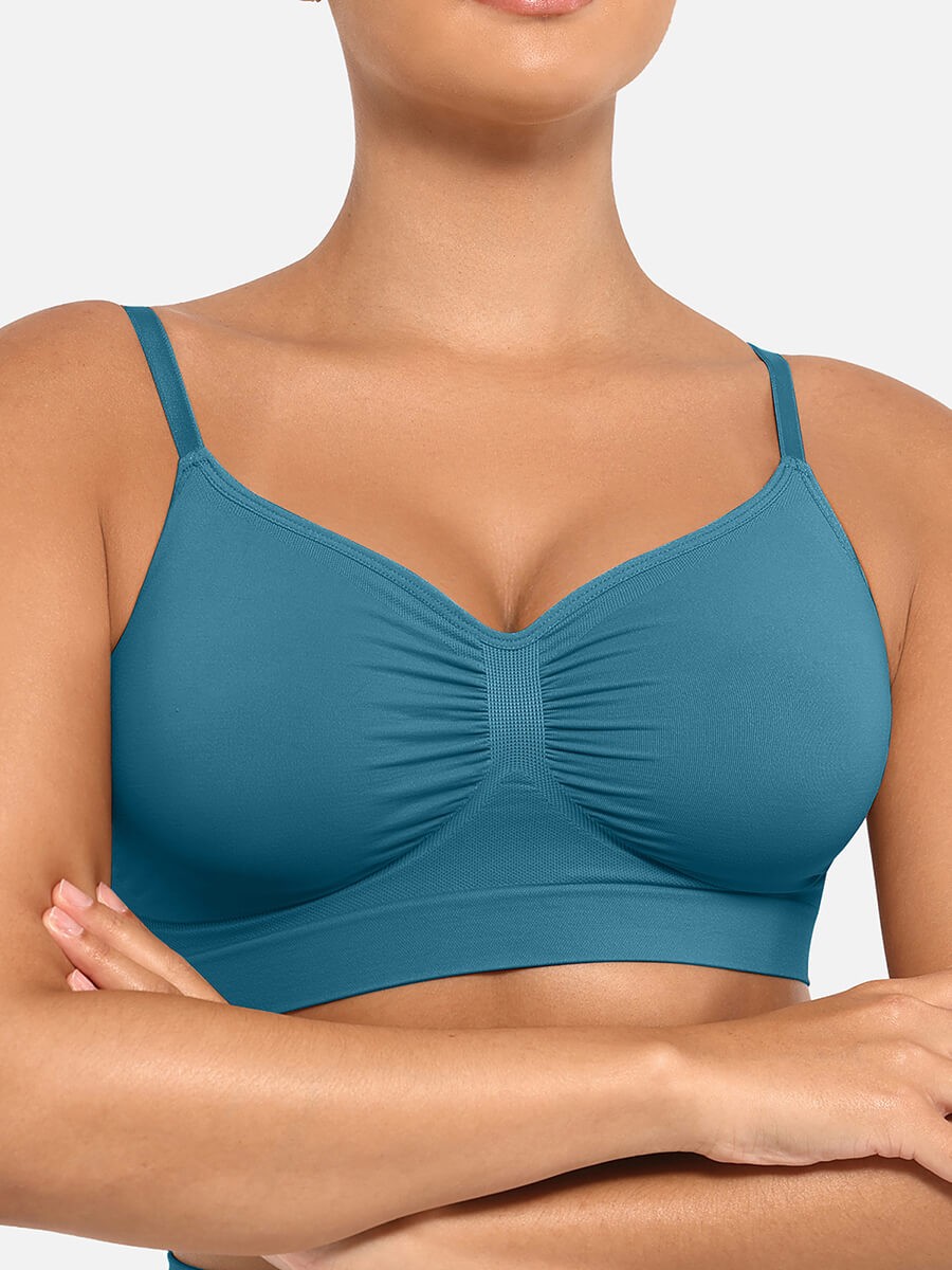 Women Wireless Supportive Shaping Bra with Adjustable Straps