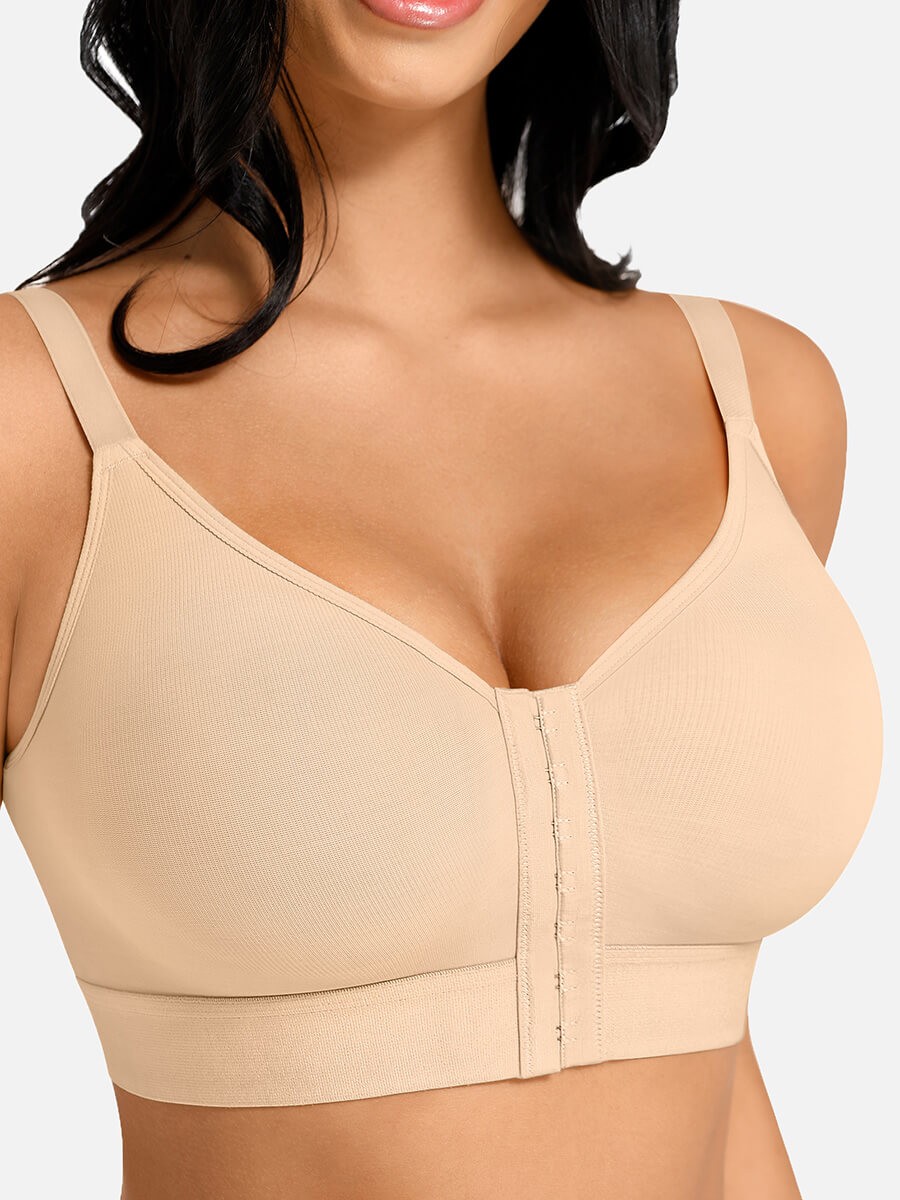 Post Surgery Full Coverage Compression Surgical Front Closure Mastectomy Bras
