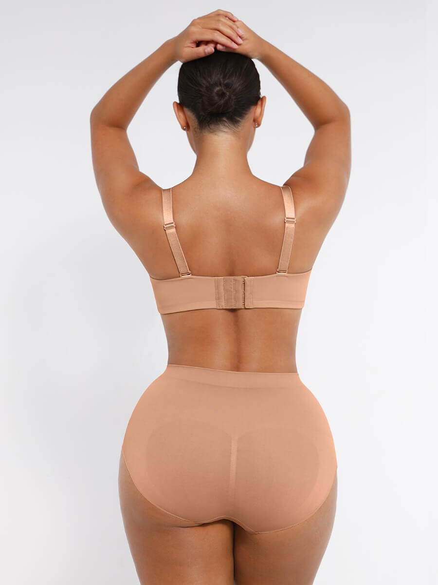New Strapless Gathering Bust Support Underwire 1/2 Cup Bra