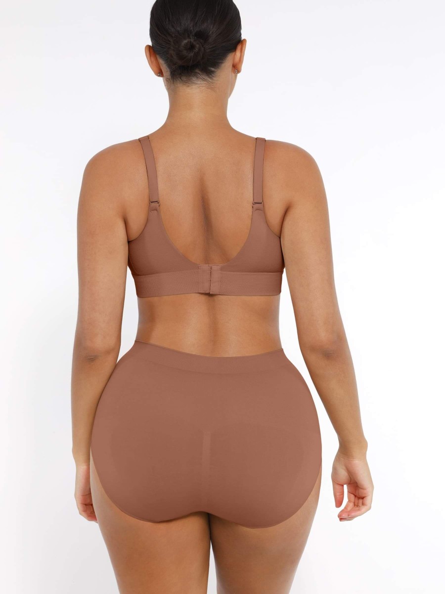 Wholesale Seamless Wireless Shapewear Bra with Bust Support