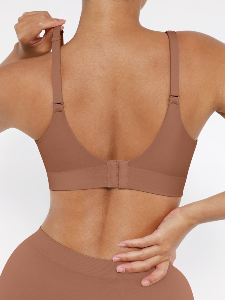 Wholesale Seamless Wireless Shapewear Bra with Bust Support