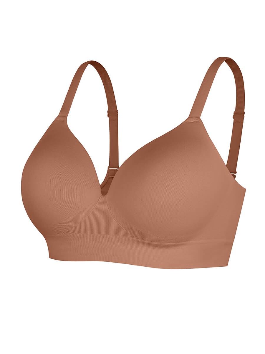 Wholesale Seamless Wireless Shapewear Bra with Bust Support