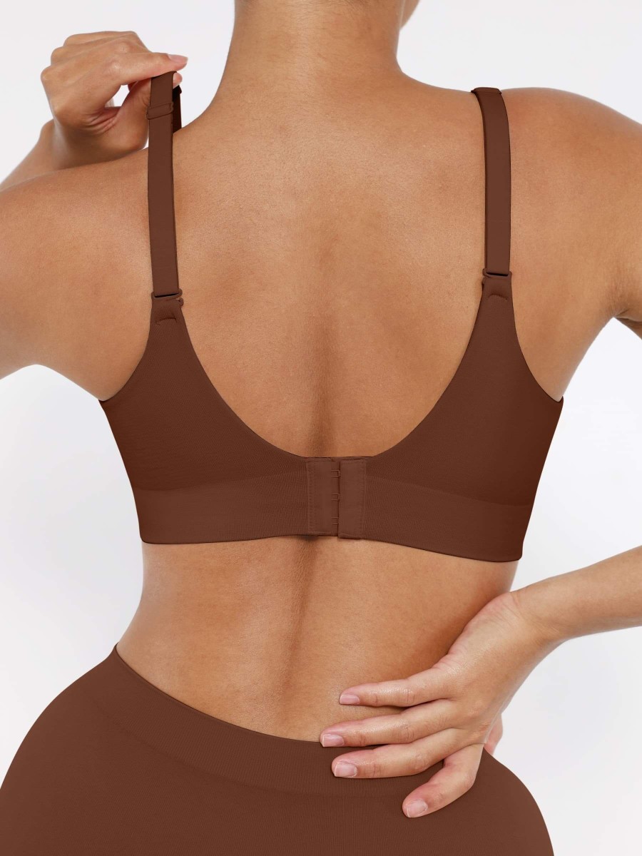 Fashion Seamless Wireless Shapewear Bra with Bust Support