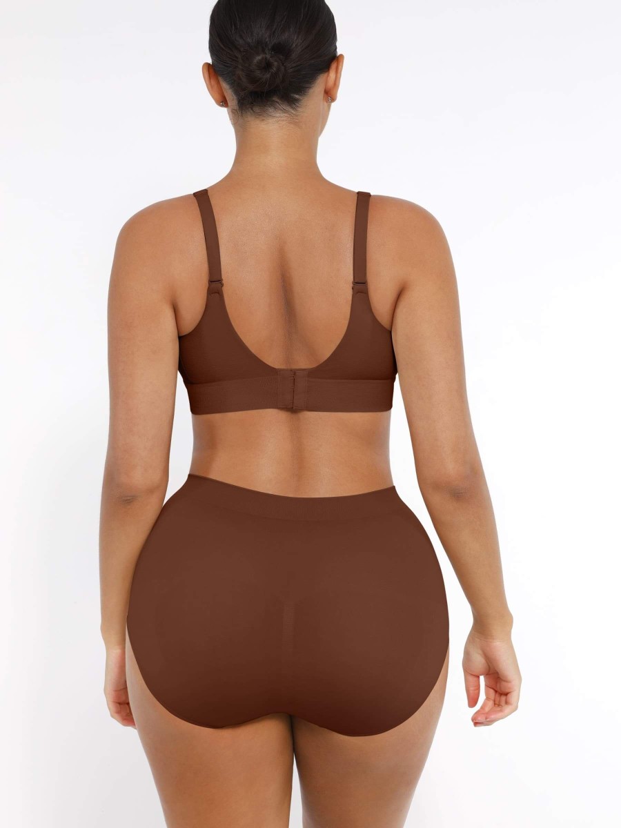 Fashion Seamless Wireless Shapewear Bra with Bust Support