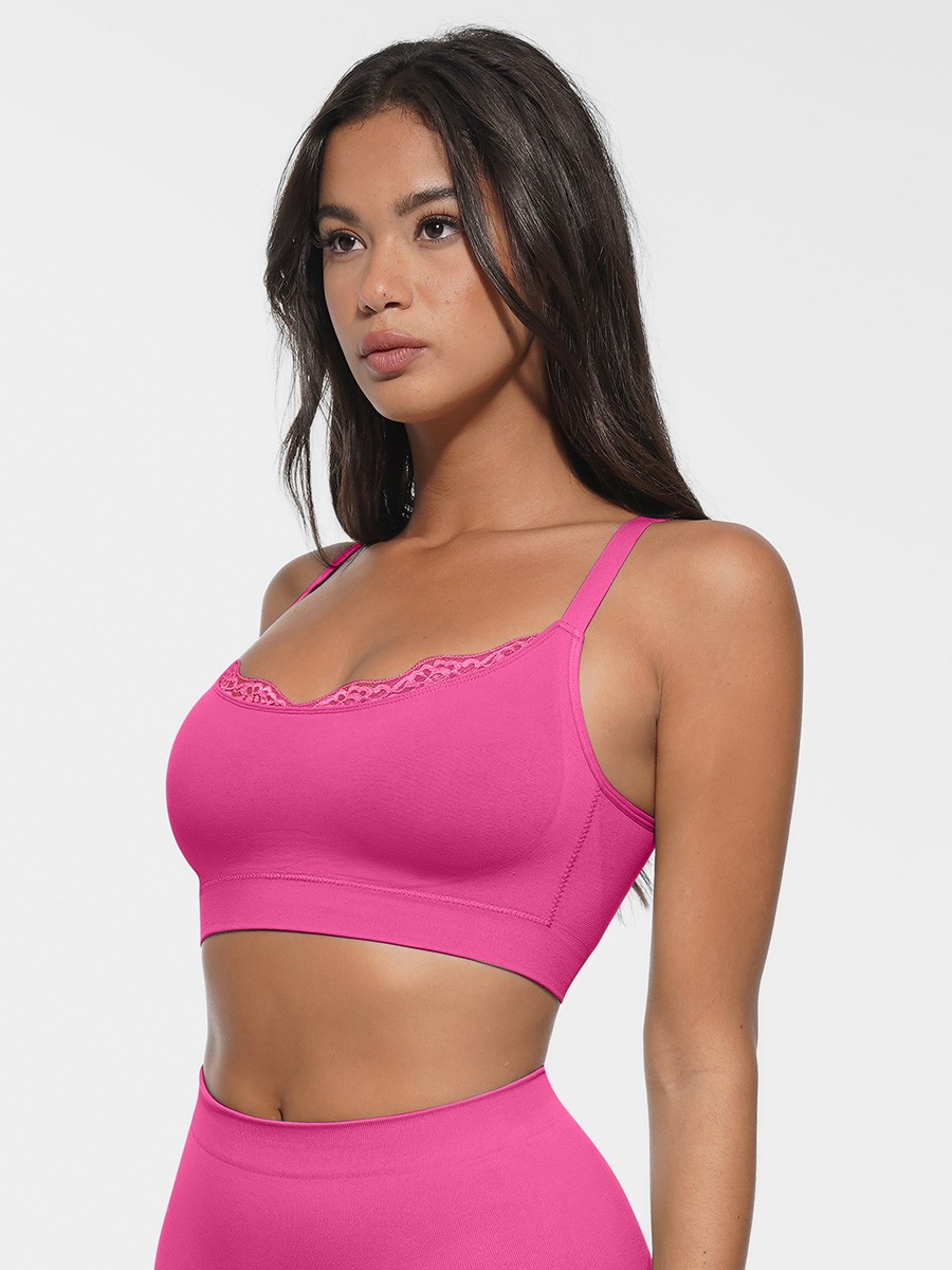 Seamless Scoop Smooth Back Fat Comfortable Everyday Bralettes Bras