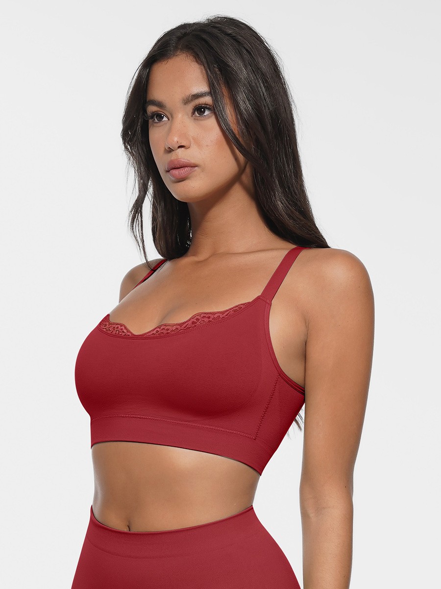 Seamless Scoop Smooth Back Fat Comfortable Everyday Bralettes Bra