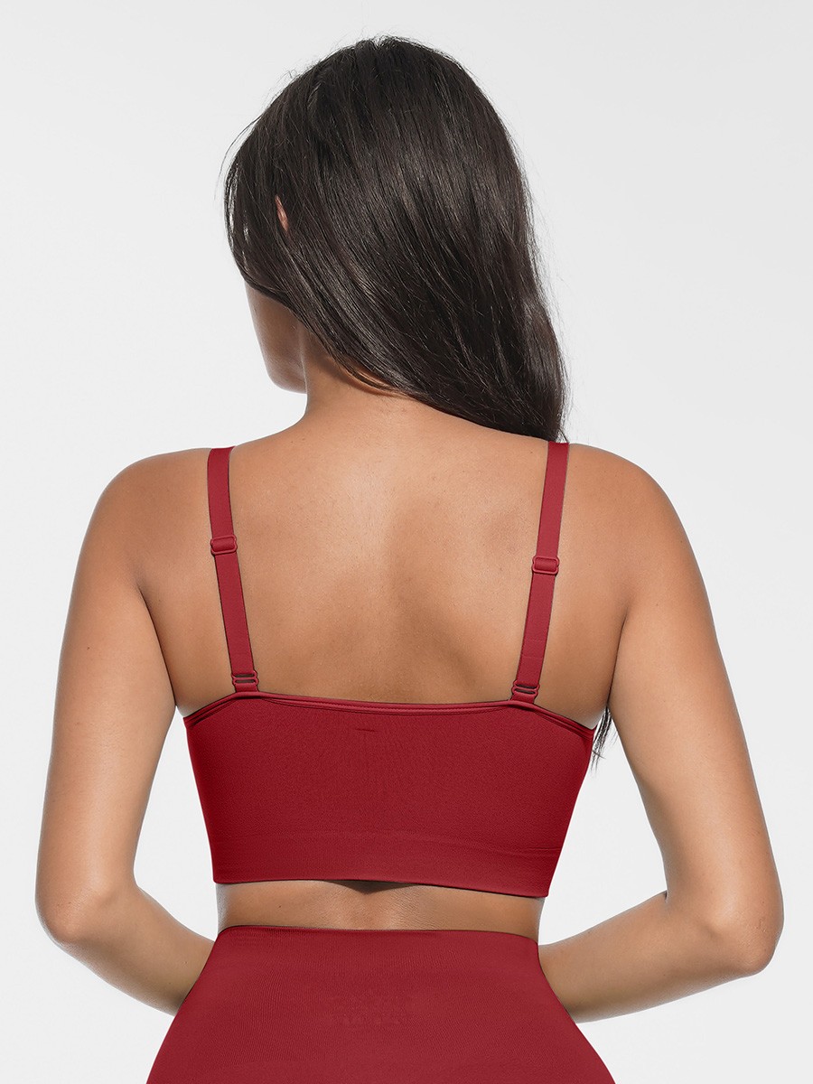 Seamless Scoop Smooth Back Fat Comfortable Everyday Bralettes Bra
