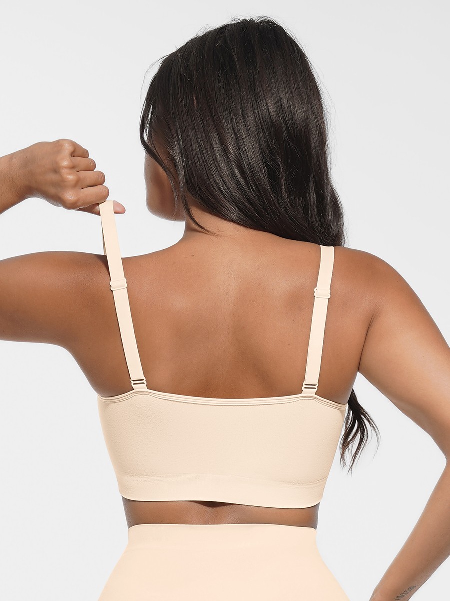 Seamless Scoop Smooth Back Fat Bralettes Bra