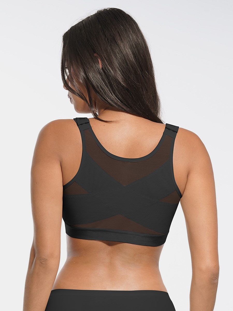 Full Coverage Wireless No Padding Smooth Back Post-Surgery Bra