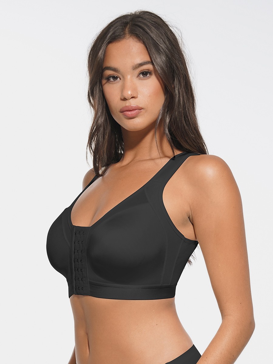 Full Coverage Wireless No Padding Smooth Back Post-Surgery Bra