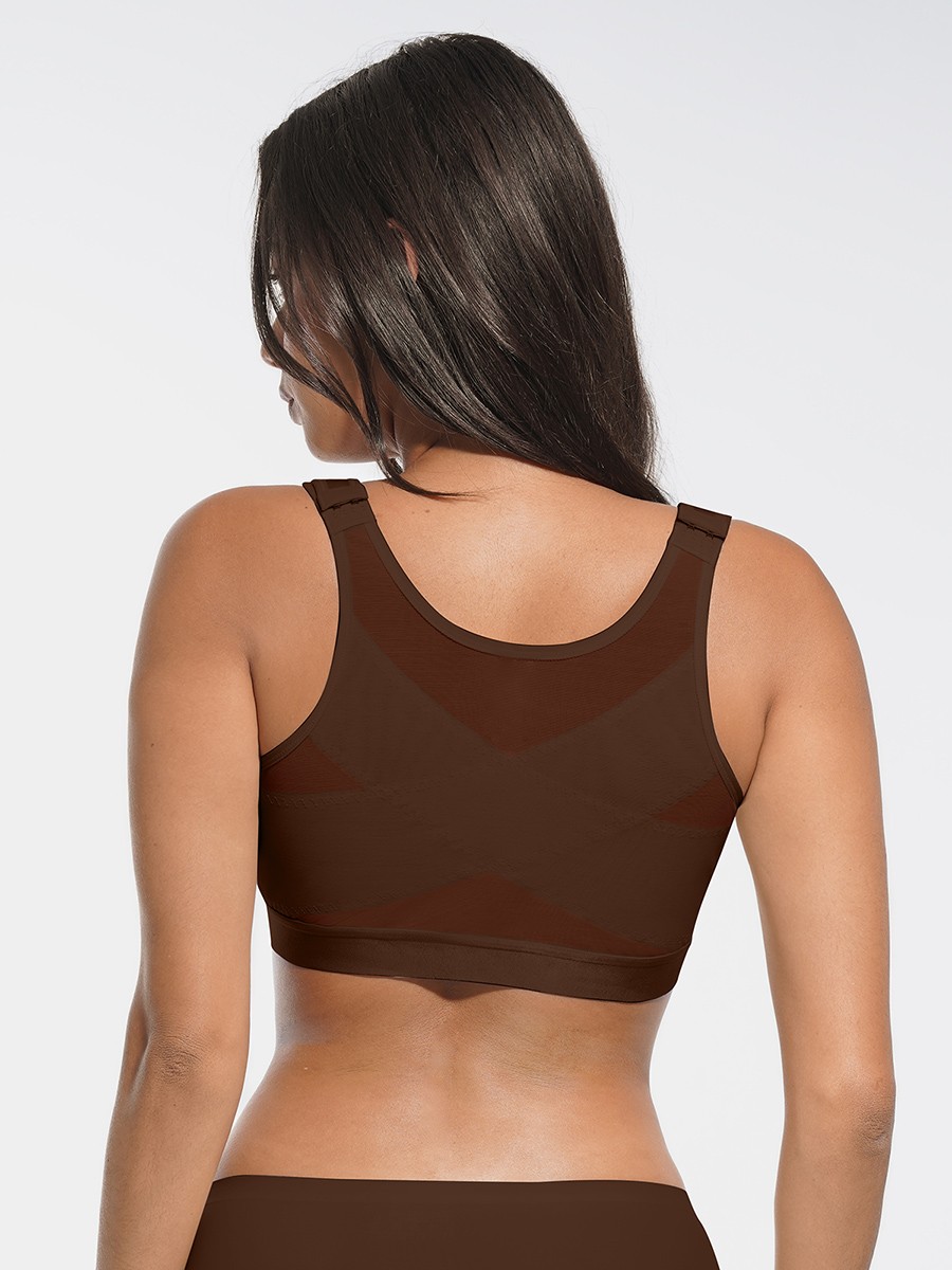 Full Coverage Wireless Smooth Back & Side Support Post-Surgery Bra