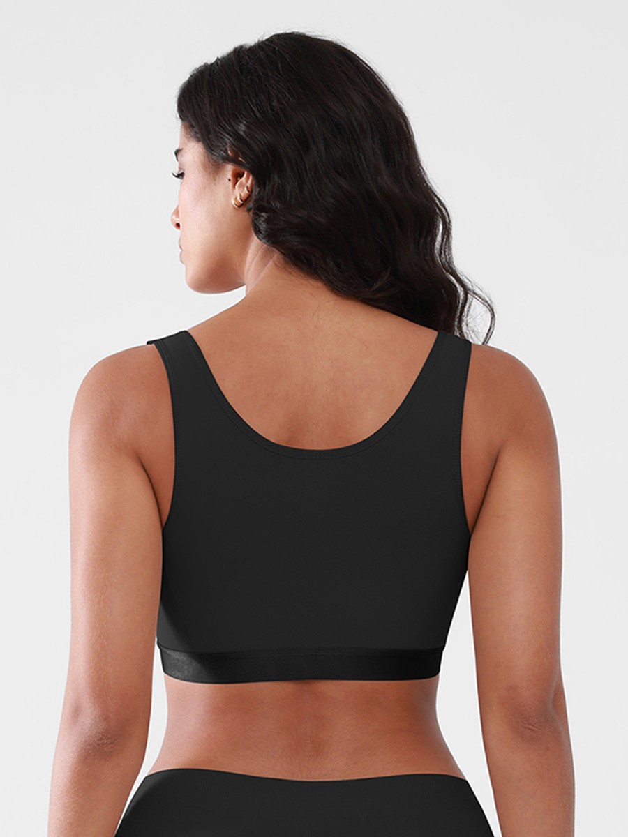 Post Surgery Bra Highly Breathable Front Closure Compression Mastectomy Bra