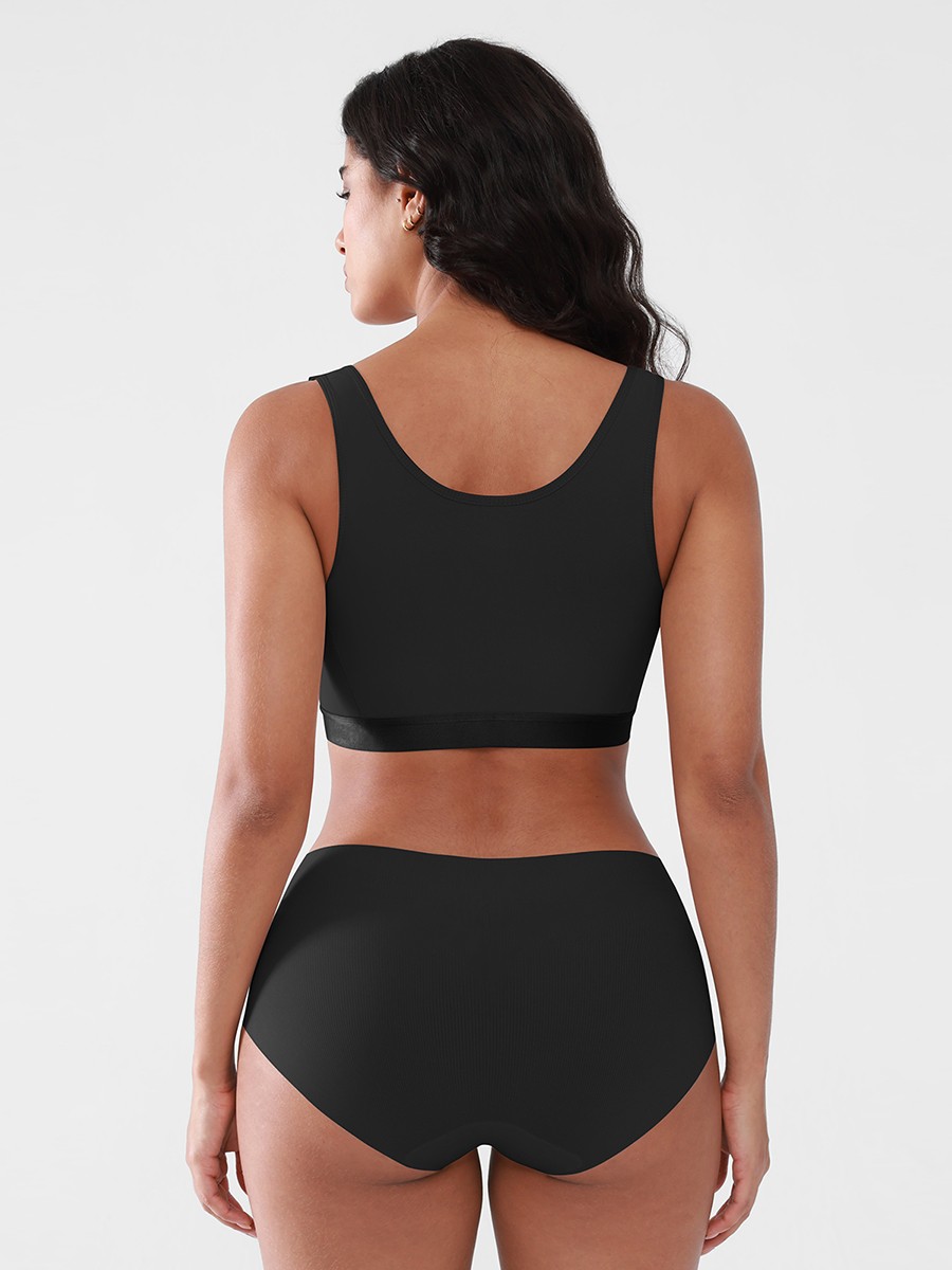 Post Surgery Bra Highly Breathable Front Closure Compression Mastectomy Bra