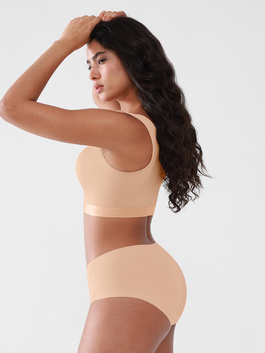 Post Surgery Bra Front Closure Compression Mastectomy Bra