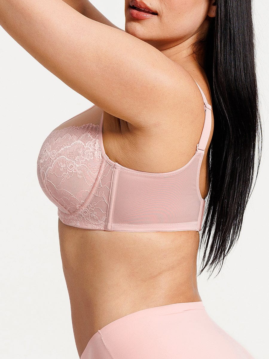 Minimizing Bra Full Coverage Side Support Underwire Smooth Back