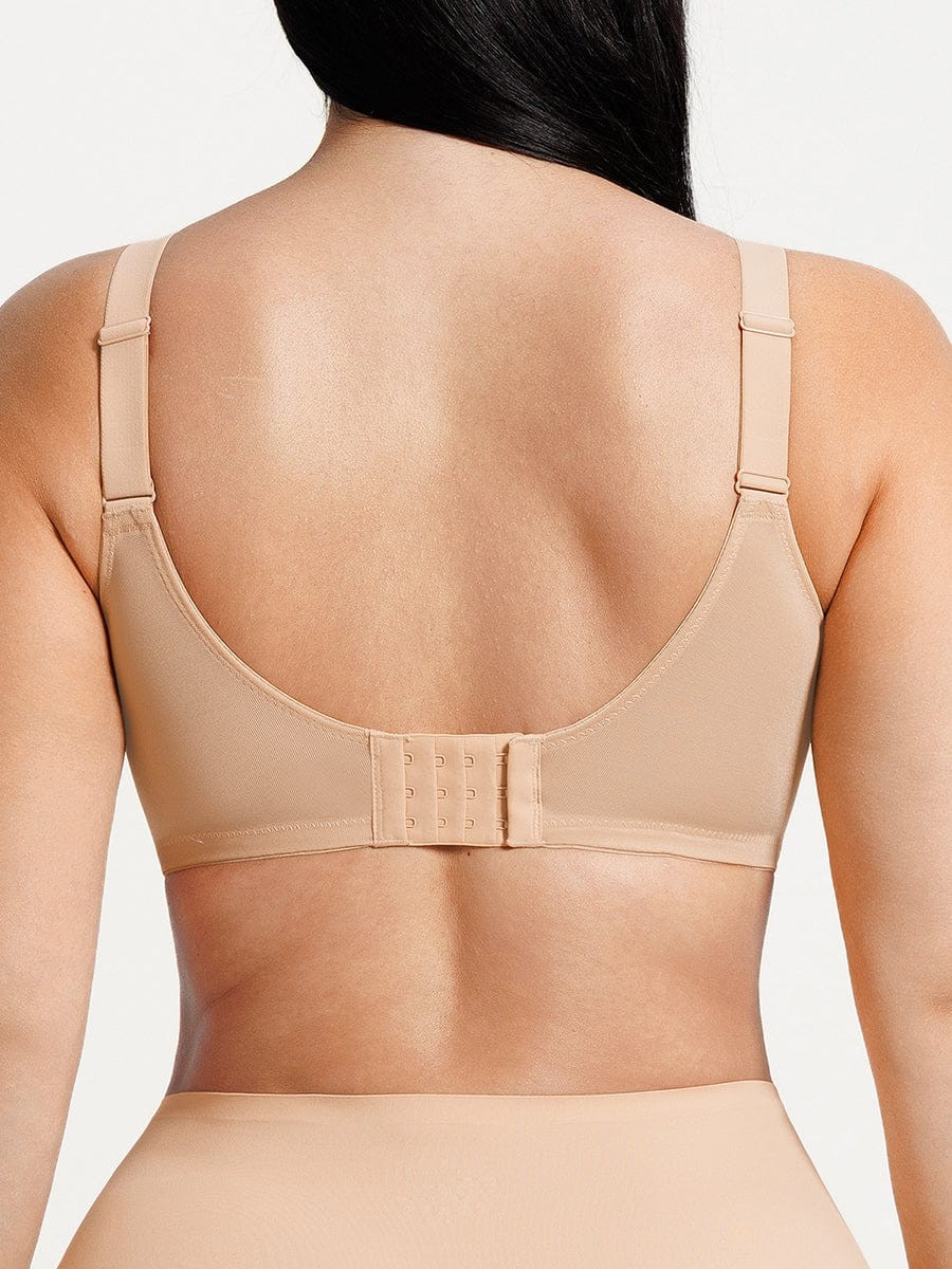 Minimizing Bra Full Coverage Unlined Side Support Underwire Smooth Back