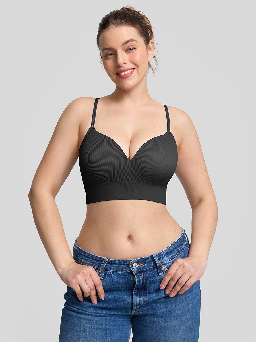 Women Wireless Demi T Shirt Bra Seamless Everyday Comfort