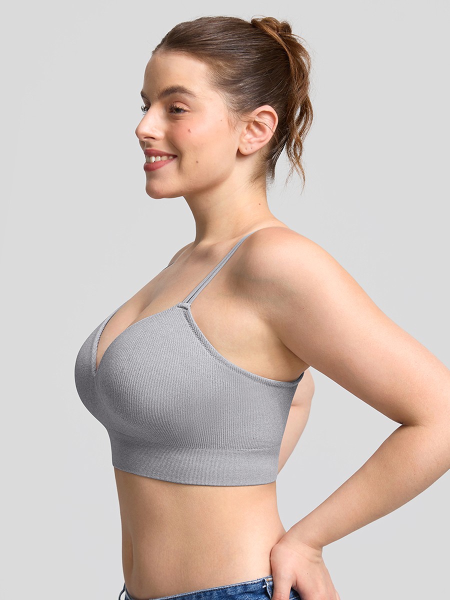 Seamless Wireless Demi T Shirt Bra Light Support Everyday Comfort