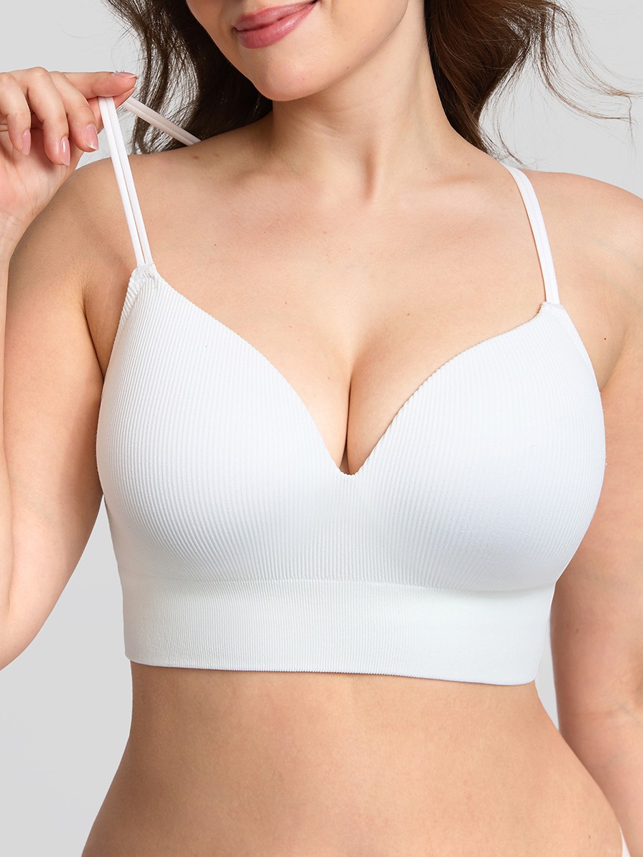 Light Support Wireless Demi T Shirt Bra Seamless Everyday Comfort