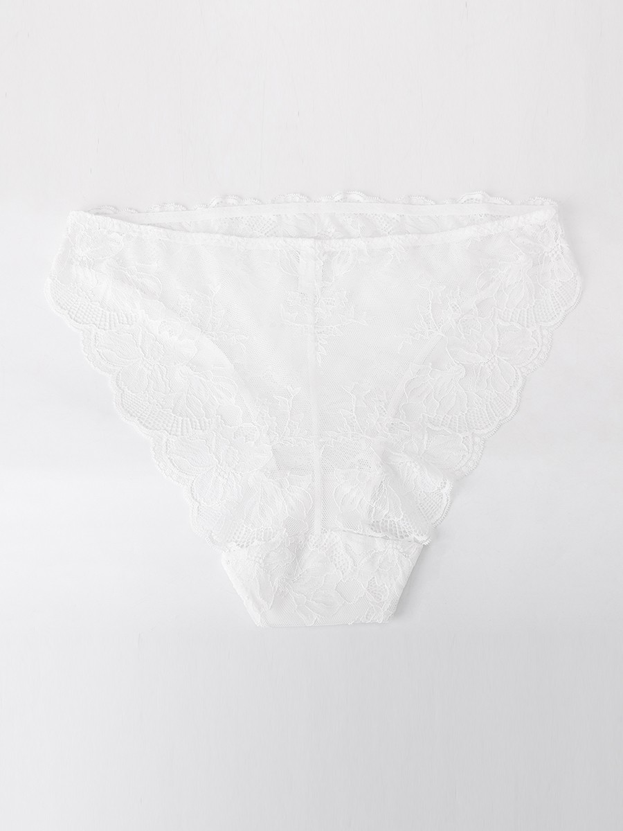 Lace Panties with Antibacterial Cotton Crotch