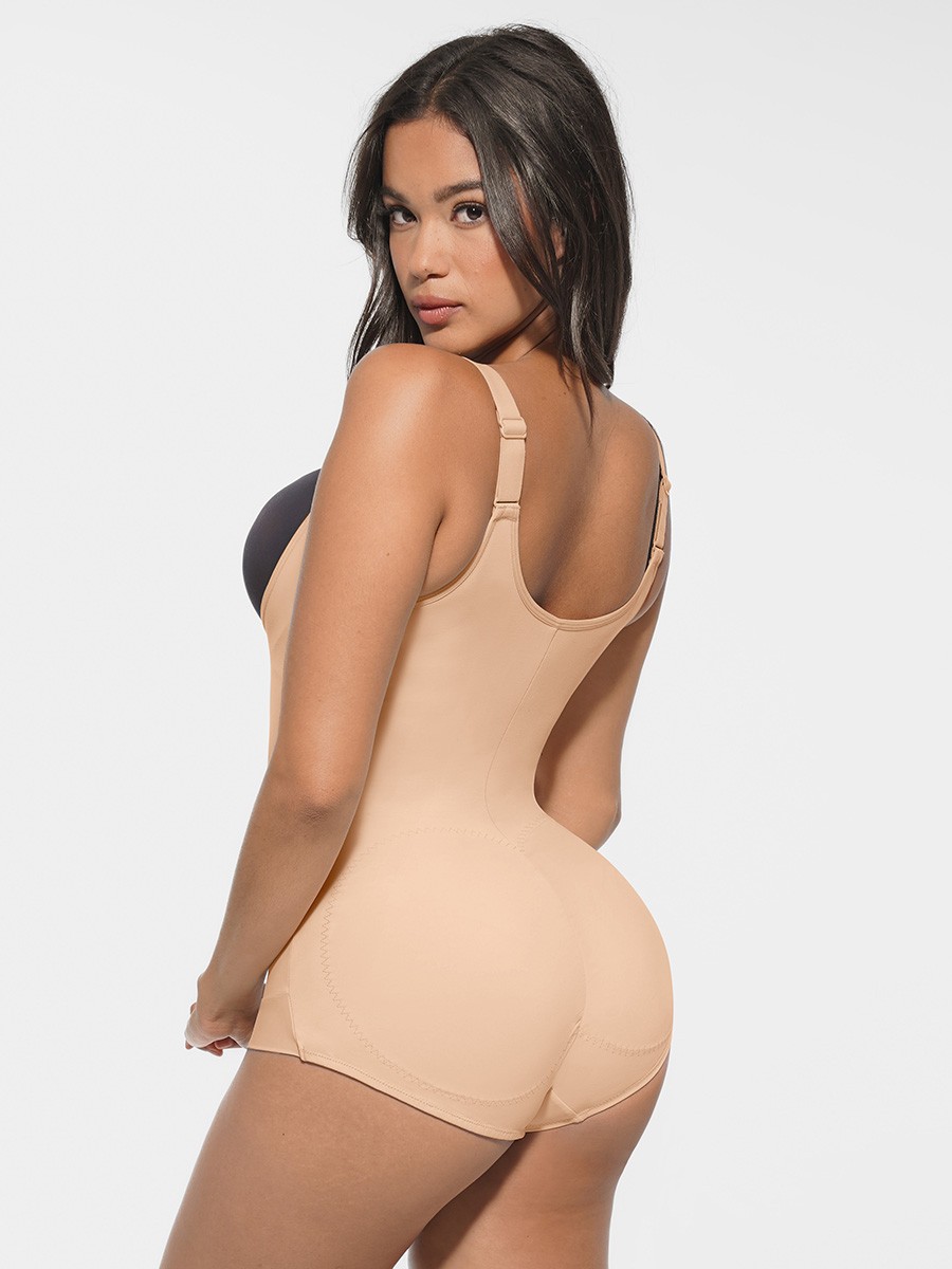 Bust Support Antibacterial Crotch Shaping Bodysuit