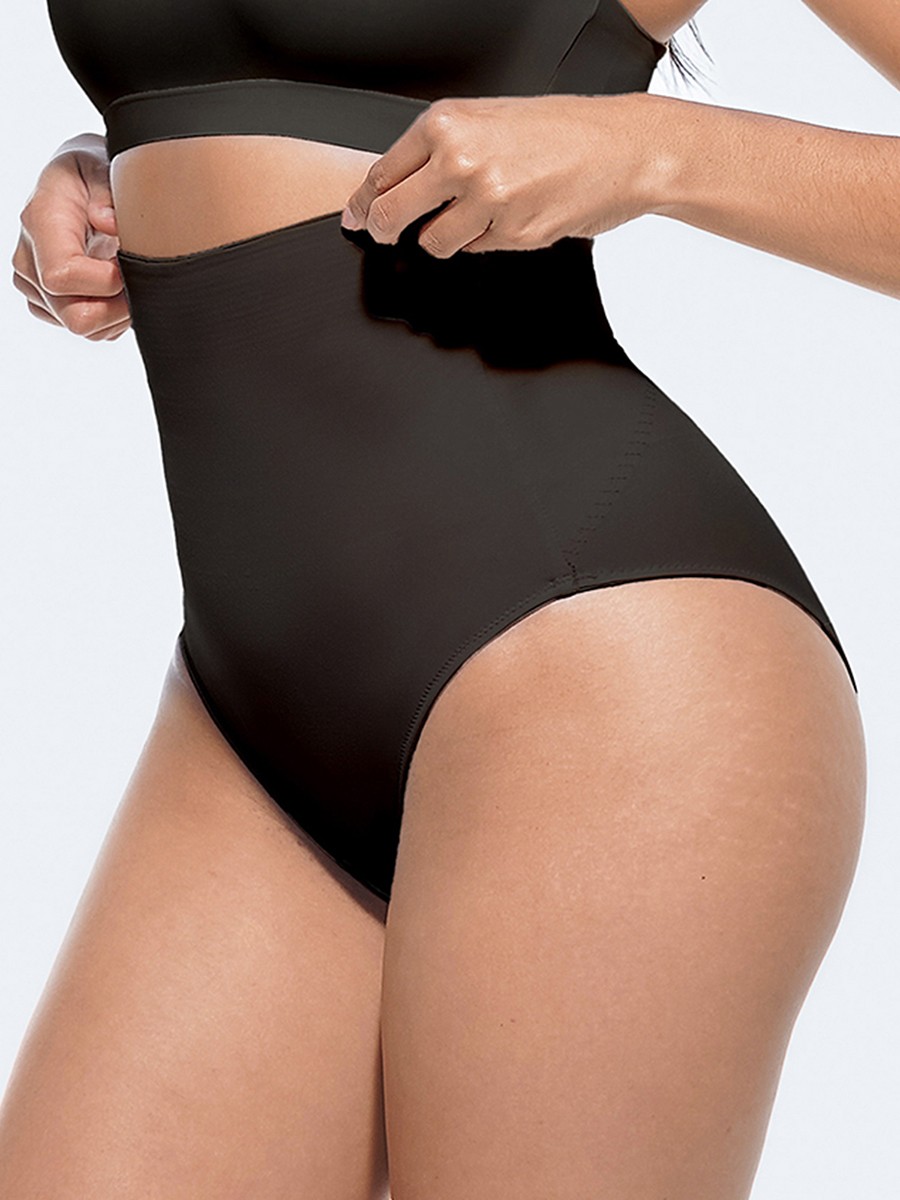 Women High Elastic Waist and Abdomen Antibacterial Buttocks Panties