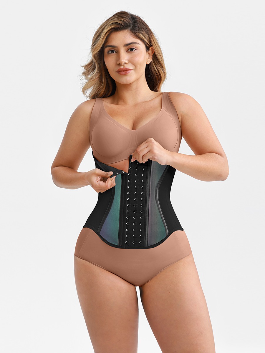 11 Steel Bones High Compression S Curve Latex Waist Trainer