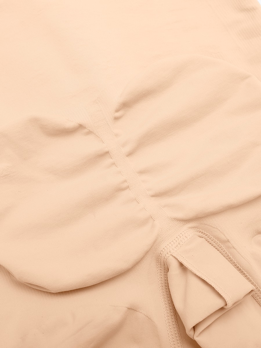 Invisible Zip Seamless Shapewear Bodysuit Tummy Control Butt Lifting Adjustable Straps