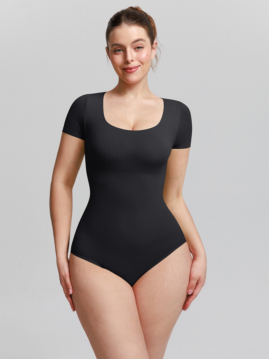 Seamless Scoop Neck Buttery Soft Tummy Control Shapewear Bodysuit