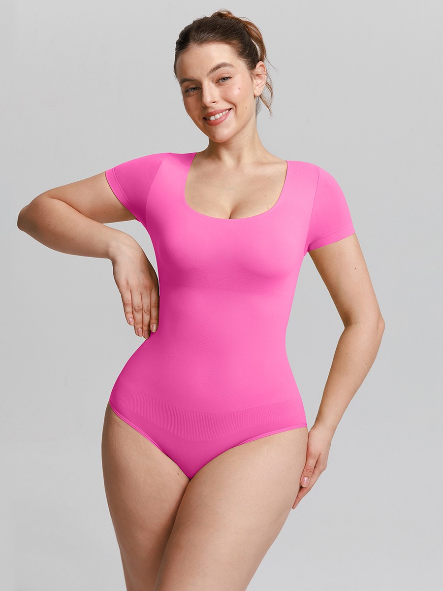 Seamless Scoop Neck Tummy Control Buttery Soft Shapewear Bodysuit
