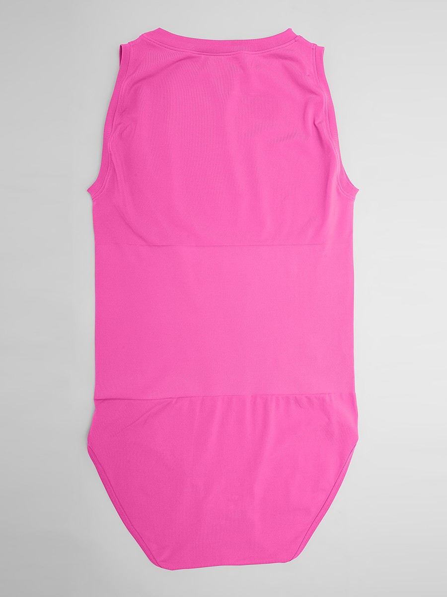 Seamless Crew Neck Tummy Control Shapewear Bodysuit for Women