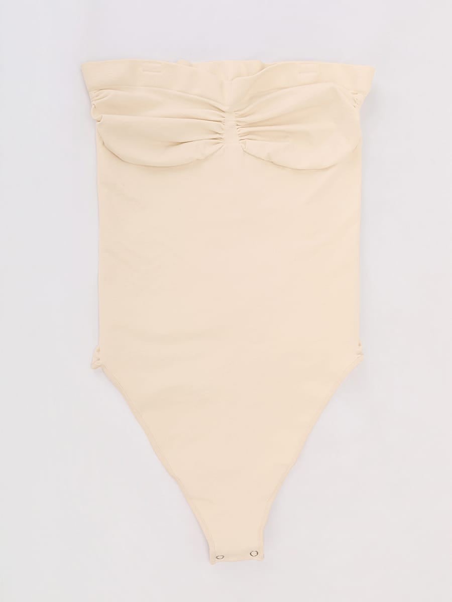 Seamless Strapless Tummy Control Thong Bodysuit