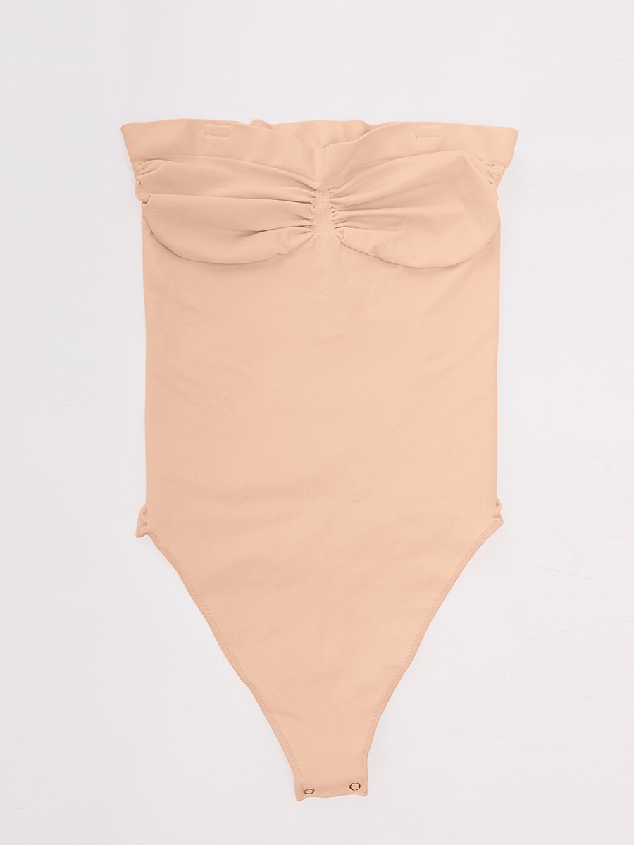 Seamless Buttery Soft Strapless Tummy Control Thong Bodysuit