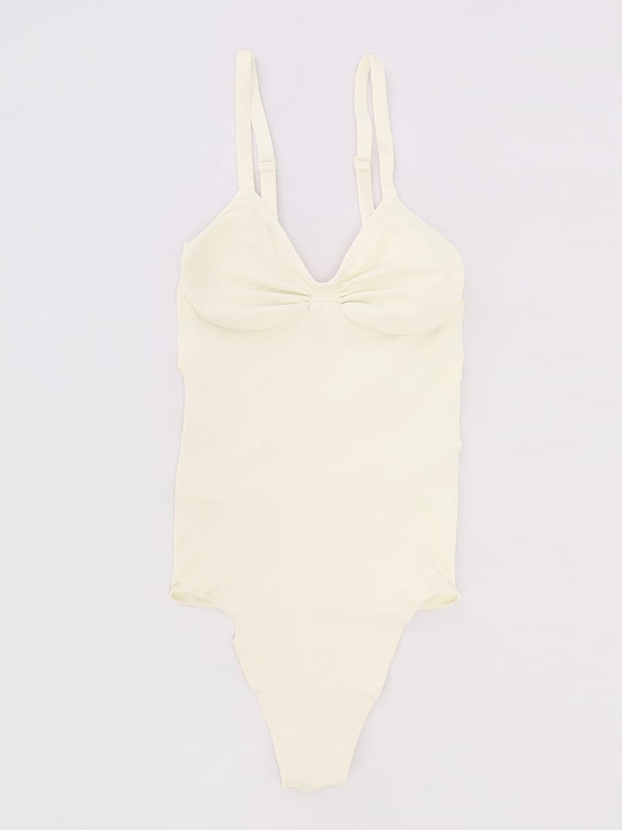 Seamless Tummy Control Thong Shaping Bodysuit