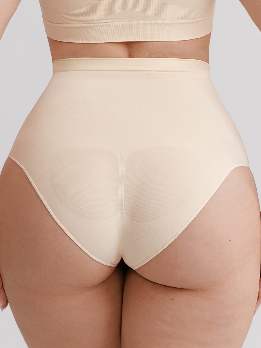Seamless High Waist Tummy Control Anti Slip Silicone Shaping Panties