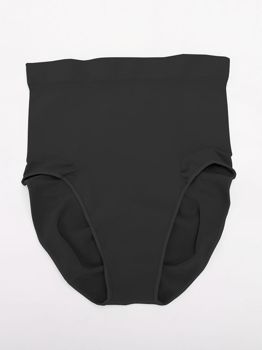 Seamless High Waist Tummy Control Briefs Anti Slip Silicone Shaping Panties