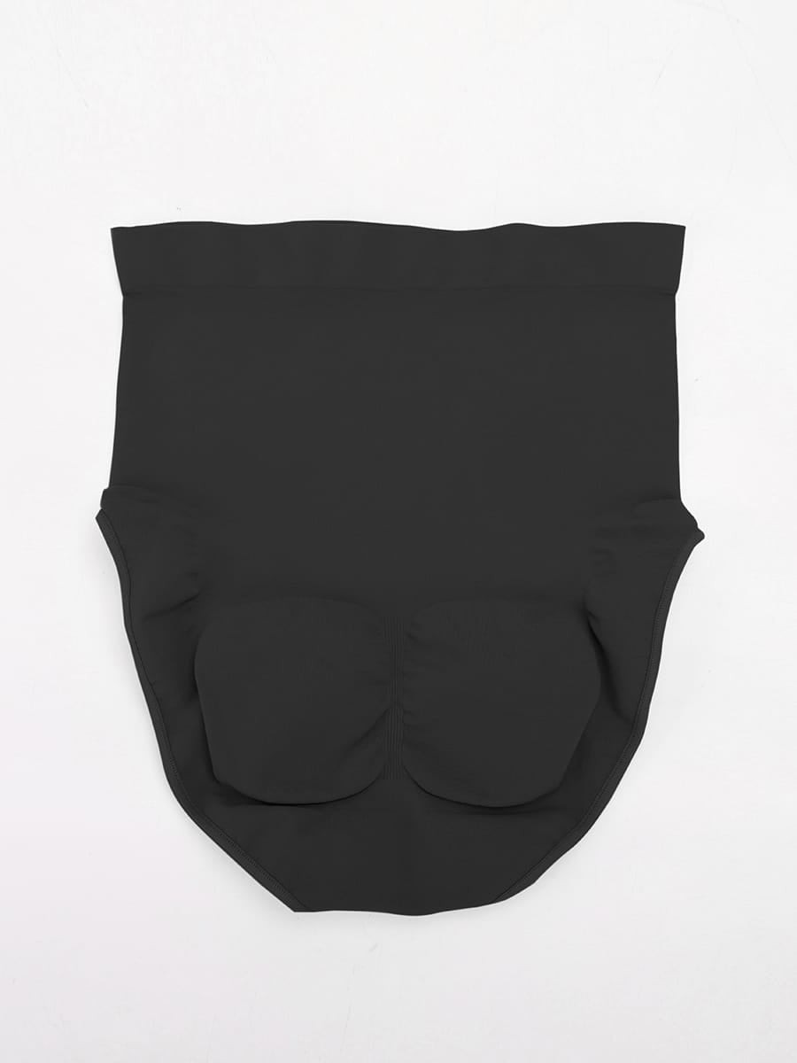 Seamless High Waist Tummy Control Briefs Anti Slip Silicone Shaping Panties