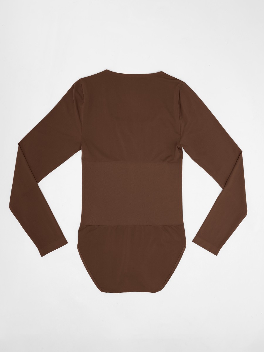 Butter Soft Seamless Scoop Neck Tummy Control Shaping Briefs Bodysuit
