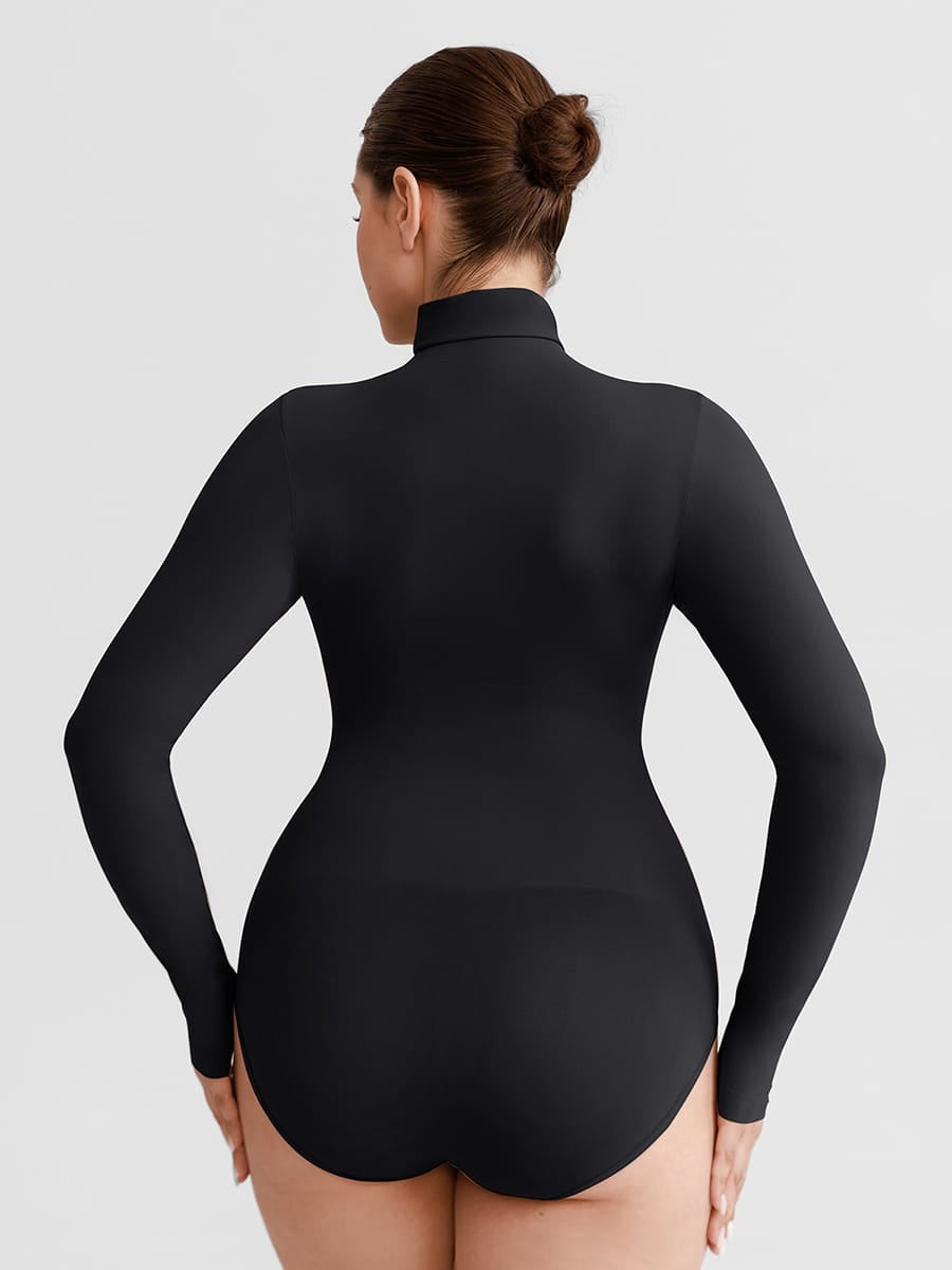 Seamless Butter Soft Snap Crotch Bodysuit Second Skin Stretch Shapewear