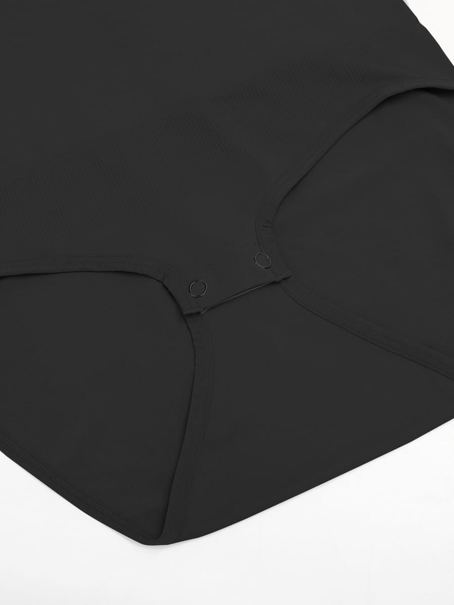 Seamless Butter Soft Snap Crotch Bodysuit Second Skin Stretch Shapewear