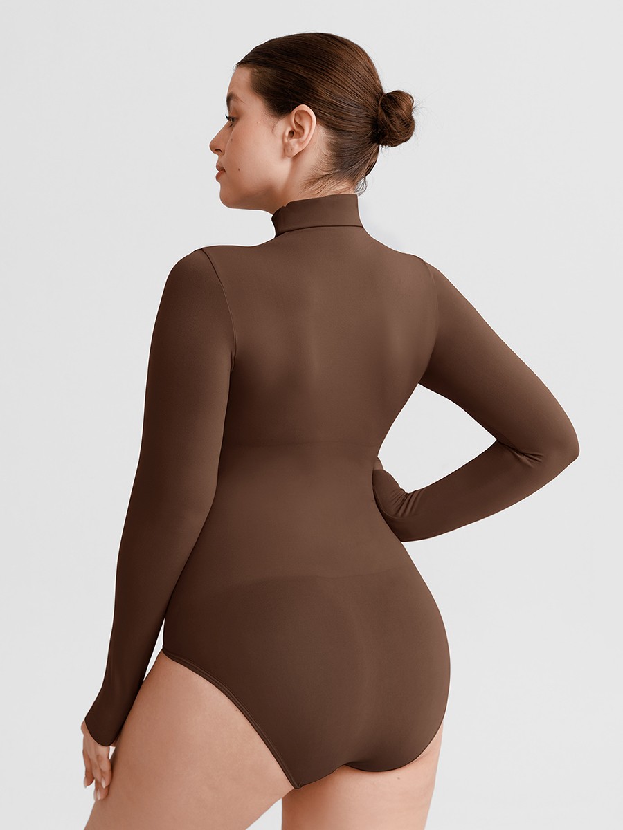 Seamless Butter Soft Snap Crotch Second Skin Stretch Shapewear Bodysuit