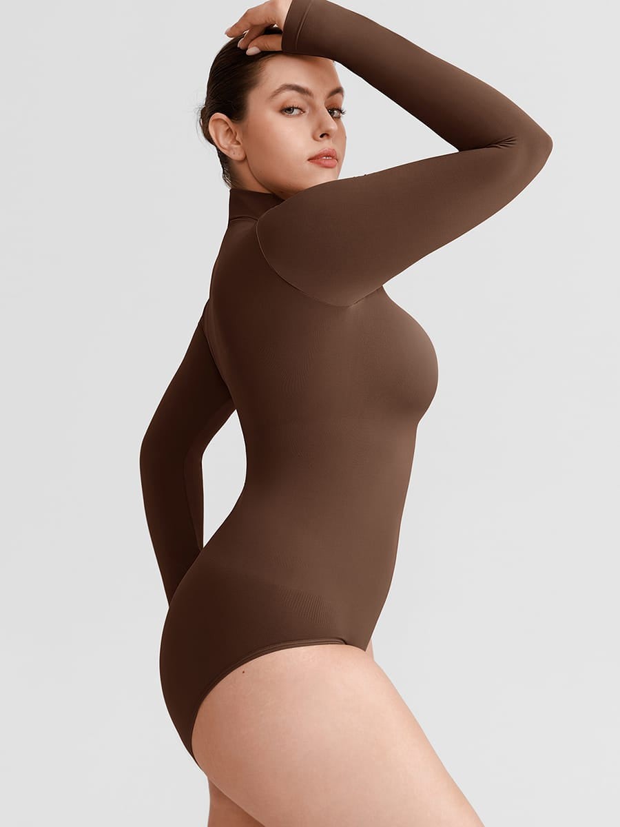 Seamless Butter Soft Snap Crotch Second Skin Stretch Shapewear Bodysuit