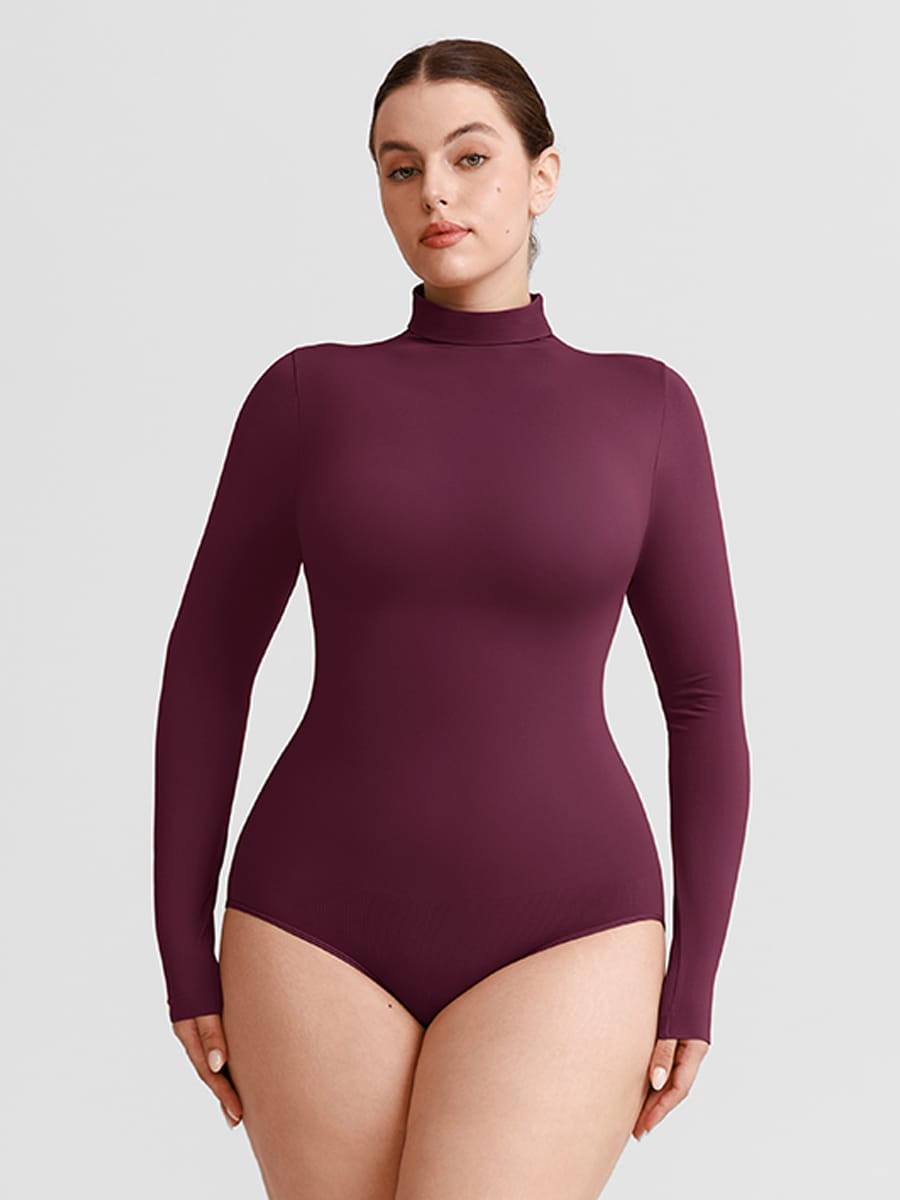 Butter Soft Seamless Snap Crotch Bodysuit Second Skin Stretch Shapewear