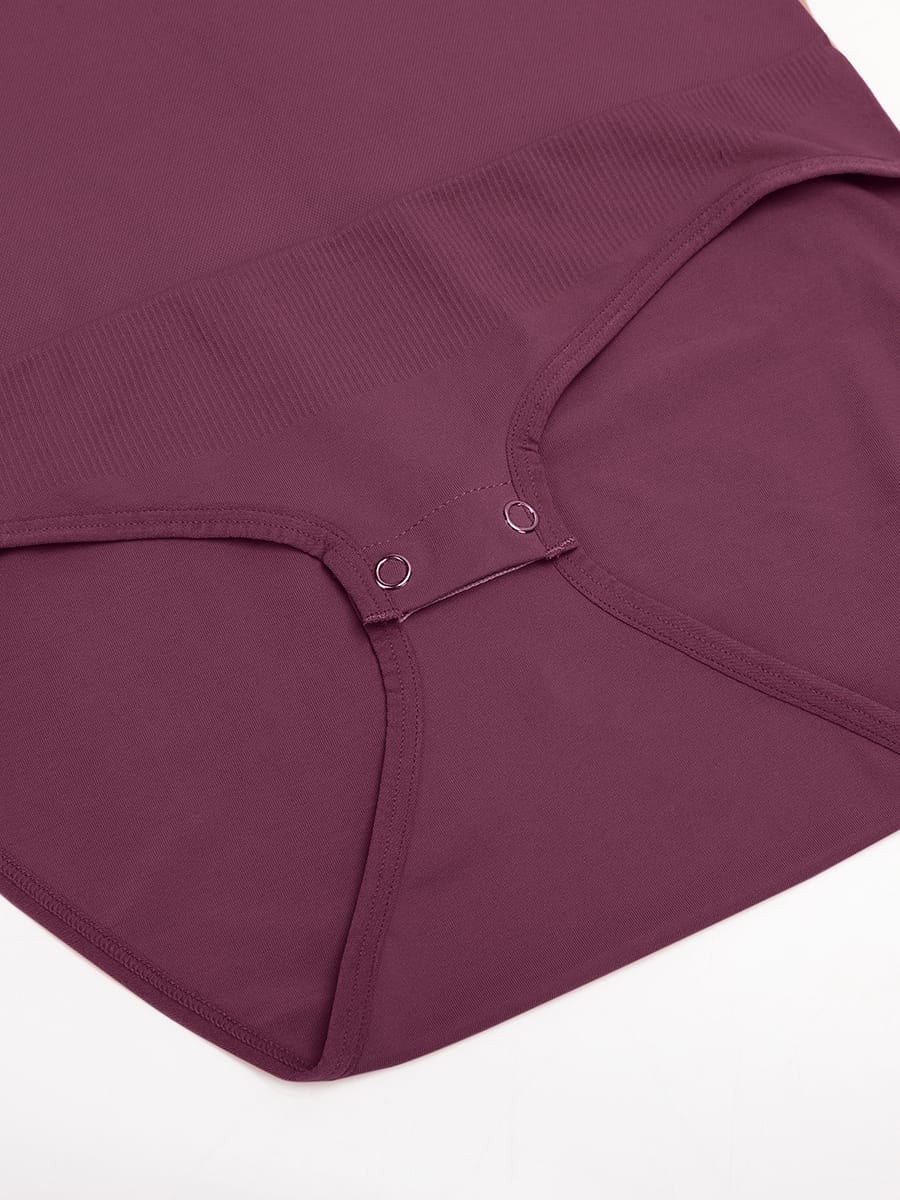 Butter Soft Seamless Snap Crotch Bodysuit Second Skin Stretch Shapewear