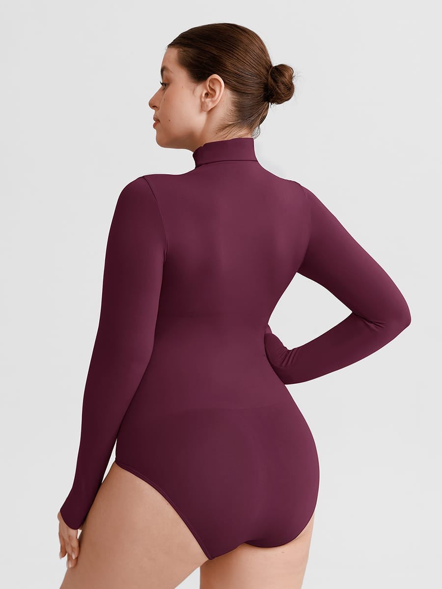 Butter Soft Seamless Snap Crotch Bodysuit Second Skin Stretch Shapewear
