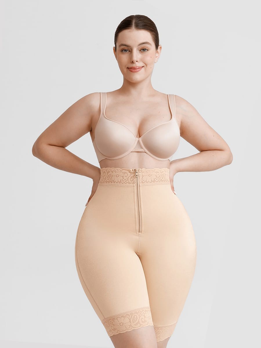 Women High Waist Medium Control Boyshort Shapewear